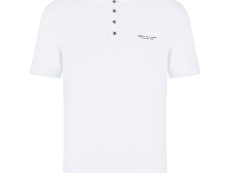 Armani Exchange 8NZF80 Logo Polo - White Online Sale