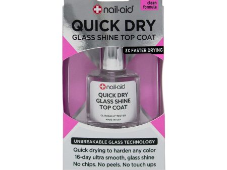 Nail-Aid Quick Dry Glass Shine Top Coat 15ml For Sale