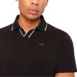 Armani Exchange 3RZFFC Open Neck Polo - Black Online