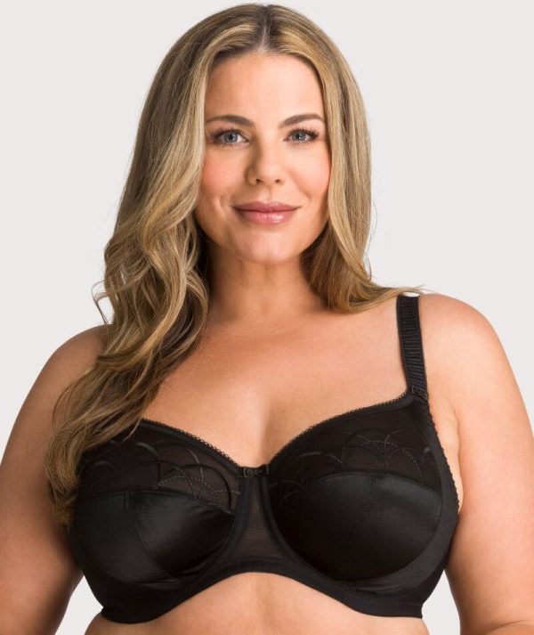 Elomi Cate Underwired Full Cup Banded Bra - Black For Sale