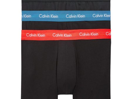 Calvin Klein Cotton Stretch Trunks - Purple Blue Burst Strawberry Field Cheap