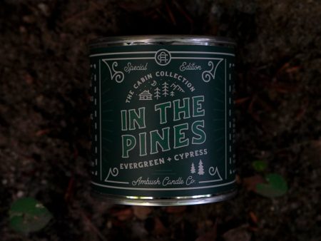 Ambush Candle Co. 8oz  In The Pines  Soy Candle - Evergreen   Cypress Cheap