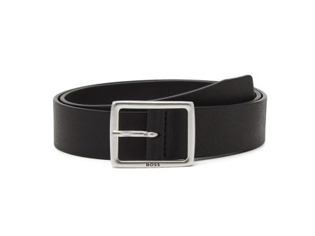 Boss Rudolf Cvb Leather Belt - Black Fashion