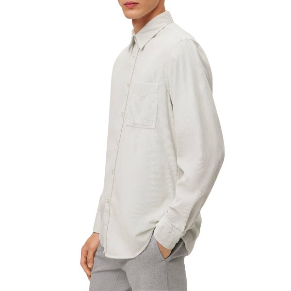 Boss Relegant 6 Corduroy Shirt - Light Pale Grey Online