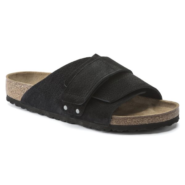 Birkenstock Kyoto Sandals - Desert Buck Black Nubuck Hot on Sale