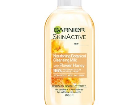 Garnier SkinActive Nourishing Botanical Cleansing Milk with Flower Honey 200ml Online Sale