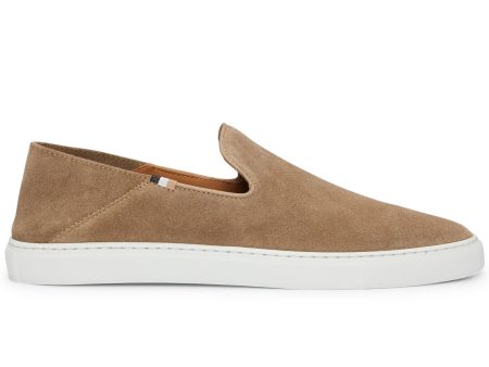 Boss Rey Slon Slip On Shoe - Beige Suede Sale