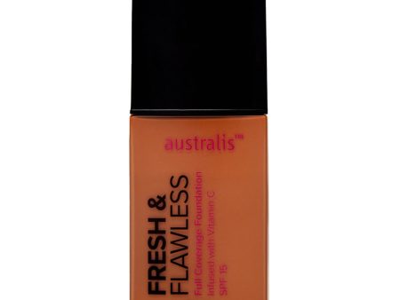 Australis Fresh & Flawless Full Coverage Foundation 30ml DEEP TAN Online Sale