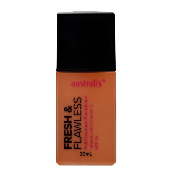 Australis Fresh & Flawless Full Coverage Foundation 30ml DEEP TAN Online Sale