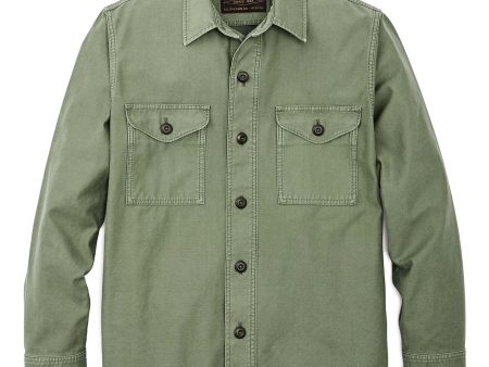 Filson Reverse Sateen Jac-Shirt - Washed Fatigue Green Supply