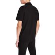 Armani Exchange Small Chest Logo Stretch Polo - Black For Cheap