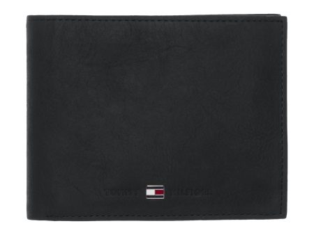 Tommy Hilfiger Johnson Trifold Wallet - Black Hot on Sale