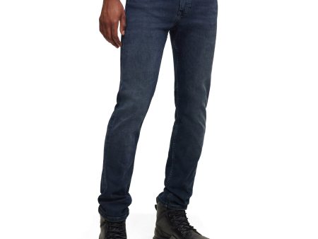 Boss Delaware Slim Fit Jeans - Moody Dark Blue Stretch Discount