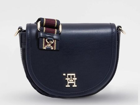 TOMMY HILFIGER LIFE SADDLE SHOULDERBAG NAVY THB21 For Discount