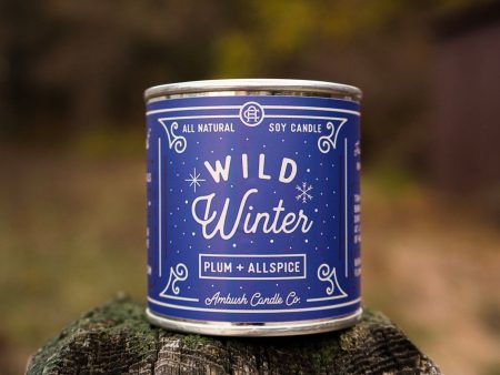 Ambush Candle Co. 8oz  Wild Winter  Soy Candle - Plum   Allspice Online Sale