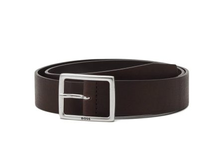 Boss Rudolf Cvb Leather Belt - Dark Brown Fashion