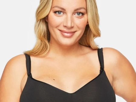 Berlei Barely There Cotton Rich Maternity Wire-free Bra - Black Discount