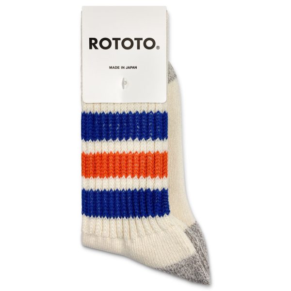 ROTOTO Coarse Ribbed Old School Crew Socks Online Sale