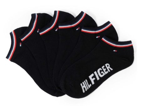 TOMMY HILFIGER COTTON ANKLE 3-PACK SOCKS SU15 Hot on Sale