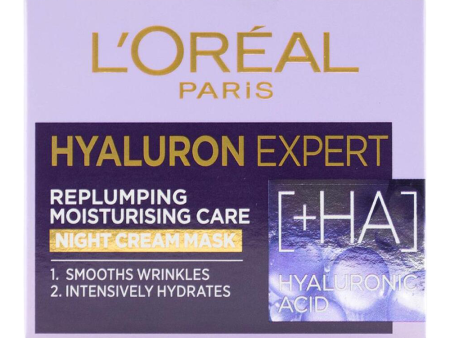 L Oreal Hyaluron Expert Replumping Moisturising Care Night Cream 50.0ml Supply