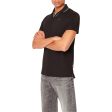 Armani Exchange 3RZFFC Open Neck Polo - Black Online