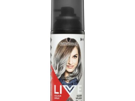 Schwarzkopf Live Colour Spray 1 Wash SILVER SPLASH Online Sale