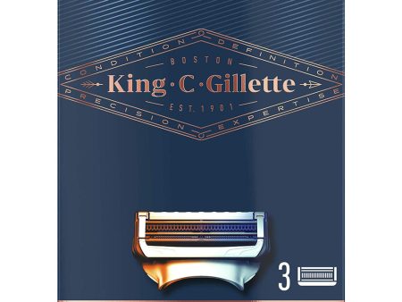 King C. Gillette Neck Razor blade refills 3 pack Fashion