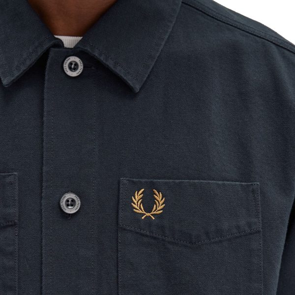 Fred Perry Twill Overshirt Discount