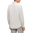 Boss Relegant 6 Corduroy Shirt - Light Pale Grey Online