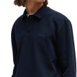 Boss PeTempesto Long Sleeve Polo - Dark Blue Online Hot Sale