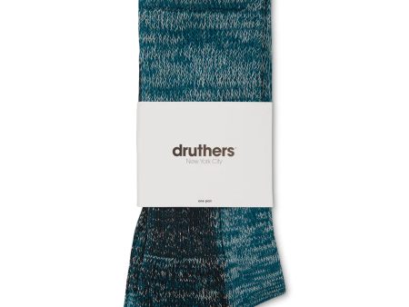 Druthers Defender Boot Socks - Marine Teal Cheap