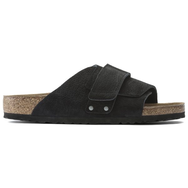 Birkenstock Kyoto Sandals - Desert Buck Black Nubuck Hot on Sale