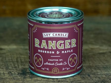 Ambush Candle Co. 8oz  Ranger  Soy Candle - Bourbon   Maple Fashion