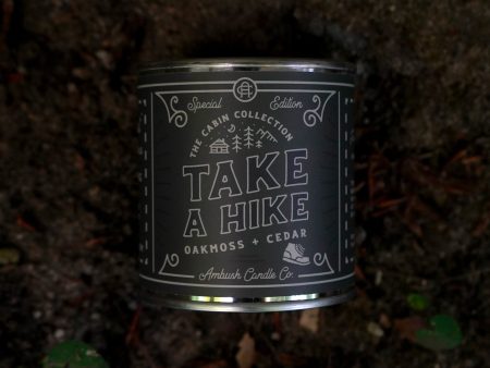 Ambush Candle Co. 8oz  Take A Hike  Soy Candle - Oakmoss   Cedar Supply