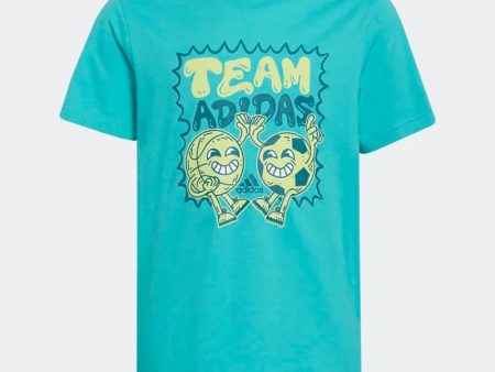 ADIDAS KIDS TEAM GRAPHIC TEE HA4056 Hot on Sale