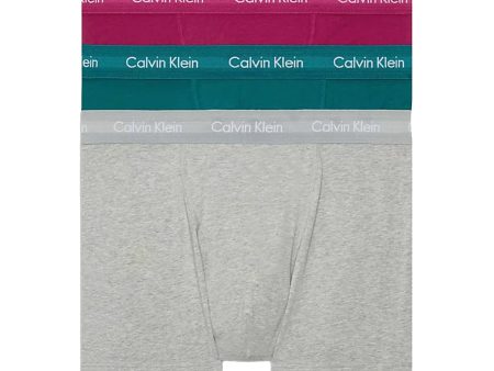 Calvin Klein Cotton Stretch Trunks - Grey Heather Chesapeake Bay Jewel Sale