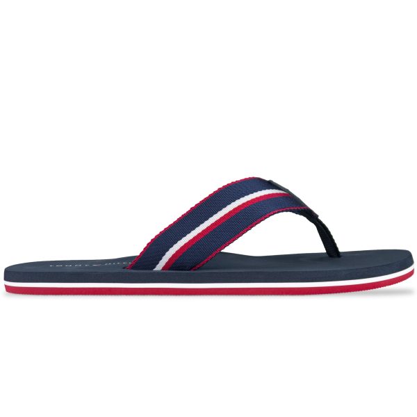 Tommy Hilfiger Webbing Beach Sandal - Navy For Discount