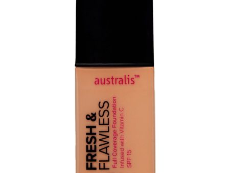 Australis Fresh & Flawless Full Coverage Foundation 30ml WARM SAND For Discount