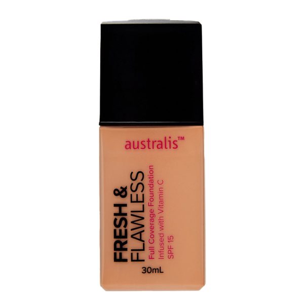 Australis Fresh & Flawless Full Coverage Foundation 30ml WARM SAND For Discount