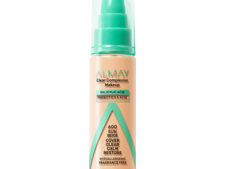 Almay Clear Complexion Makeup 30.0ml 600 SUN BEIGE For Sale