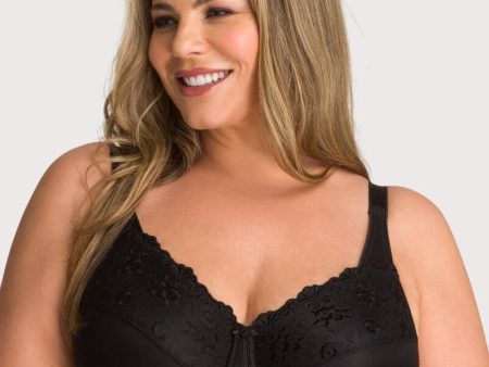 Triumph Embroidered Minimizer Bra - Black Sale