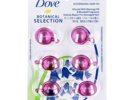 Dove Nourishing Hair Oil with Moringa Oil & Bluebell Fragrance - 6 capsules Online