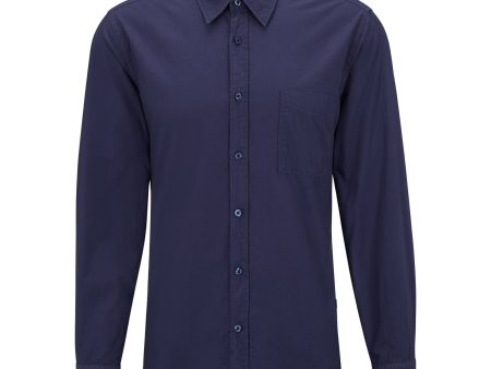 Boss Relegant 6 Poplin LS Shirt - Navy For Sale