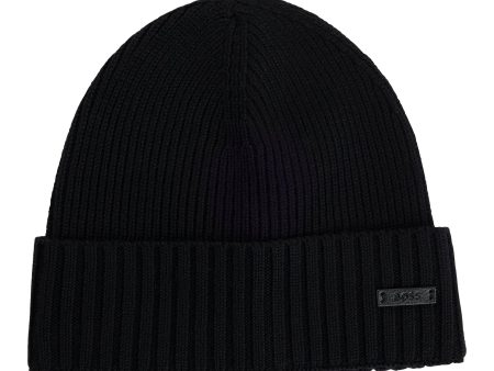 Boss Fati Virgin Wool Beanie For Cheap