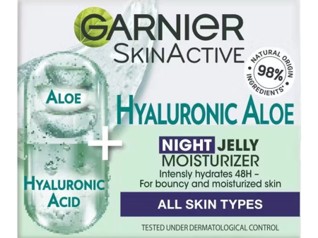 Garnier SkinActive Hyaluronic Aloe Night Jelly Moisturiser 50.0ml For Sale