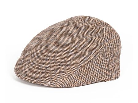 Barbour Wilkin Flat Cap - Beige Check For Cheap