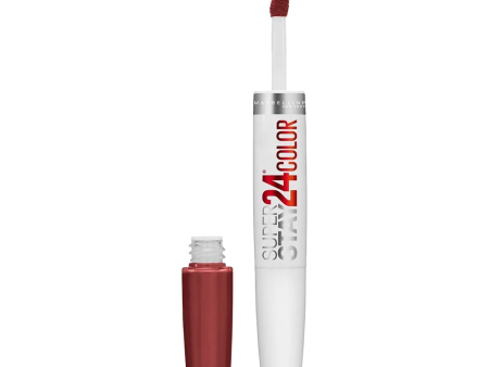 Maybelline Super Stay 24 Color 2-Step Liquid Lipstick 005 EVERLASTING WINE For Sale