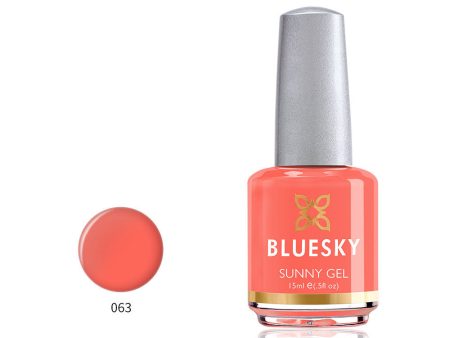 Bluesky Sunny Gel 15ml nail polish 063 ORANGE CORAL Online Hot Sale