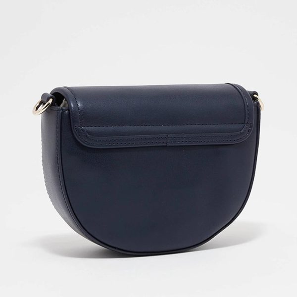 TOMMY HILFIGER LIFE SADDLE SHOULDERBAG NAVY THB21 For Discount