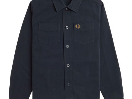 Fred Perry Twill Overshirt Discount